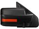 Powered Heated Towing Mirror with Amber LED Turn Signal; Black; Passenger Side (04-14 F-150)