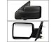 Powered Heated Towing Mirror; Black; Driver Side (04-14 F-150)