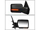 Powered Heated Towing Mirrors; Black (04-14 F-150)