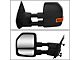 Powered Heated Towing Mirrors with Puddle Lights and Amber LED Turn Signals; Black (04-14 F-150)