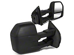 Powered Heated Towing Mirrors; Black (15-18 F-150 w/ 22-Pin Plug)