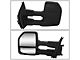 Powered Heated Towing Mirrors; Black (15-18 F-150 w/ 22-Pin Plug)