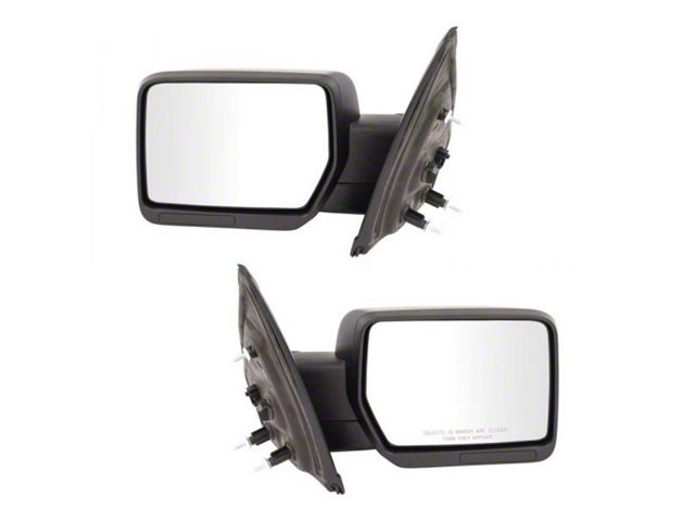 Powered Mirrors with Amber Reflectors; Paint to Match Black (11-14 F-150)