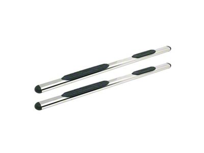 Premier 4 Oval Nerf Side Step Bars with Mounting Kit; Stainless Steel (15-24 F-150 Regular Cab)