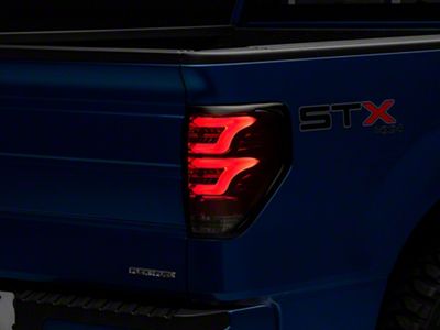 PRO-Series LED Tail Lights; Red Housing; Smoked Lens (09-14 F-150 Styleside)