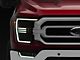 PRO-Series Projector Headlights; Alpha Black Housing; Clear Lens (21-23 F-150 w/ Factory LED Reflector Headlights)