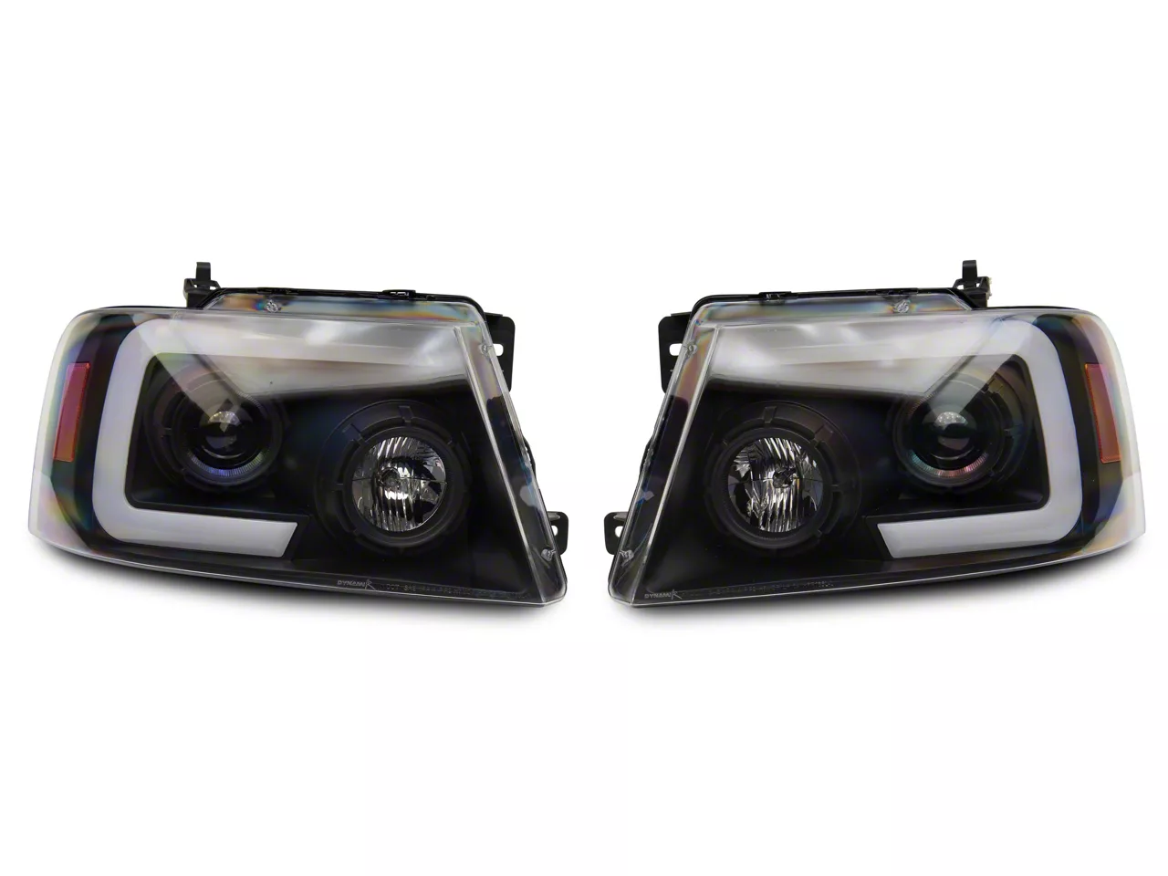 F 150 Projector Headlight Led Drl Sequential Led Black 04 08 F 150 0070