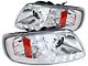 Projector Headlights with SMD LED Light Strip; Chrome Housing; Clear Lens (97-03 F-150)