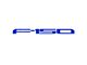 Raised Logo Acrylic Emblem Tailgate Inserts; Blue (18-20 F-150 w/o Tailgate Applique)