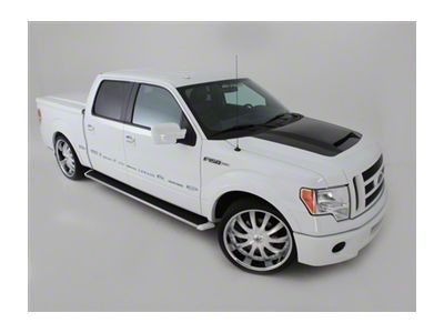 Ram Air Hood with Carbon Fiber Blister; Unpainted (09-14 F-150, Excluding Raptor)