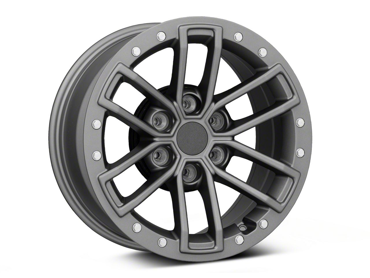 F 150 Raptor Beadlock Style Charcoal 6 Lug Wheel 17x85 34mm Offset 15 20 F 150 0257