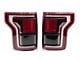 Raptor BSD Style LED Tail Lights; Chrome Housing; Red Smoked Lens (15-20 F-150 w/ Factory Halogen Tail Lights)