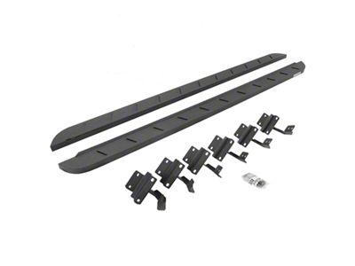 Go Rhino RB10 Slim Running Boards; Protective Bedliner Coating (15-24 F-150 SuperCrew)