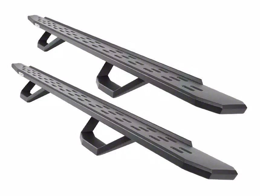 Go Rhino F-150 RB30 Running Boards with Drop Steps; Textured Black ...