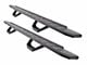 Go Rhino RB30 Running Boards with Drop Steps; Textured Black (15-24 F-150 Super Duty SuperCrew)