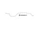 Rear Brake Hose with Steel Line; Passenger Side (99-03 F-150, Excluding Lightning)