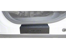 Rear Door Sill Protection with F-150 Logo; TUF-LINER Black; Black and Dark Gray (15-25 F-150 SuperCrew)