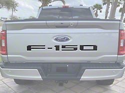 Rear Tailgate Letter Inserts; Forged Carbon Fiber (21-24 F-150 w/o Tailgate Applique & Pro Access Tailgate)