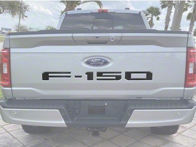Rear Tailgate Letter Inserts; Forged Carbon Fiber (21-24 F-150 w/o Tailgate Applique)