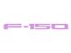 Rear Tailgate Letter Inserts; Lavender Purple (21-24 F-150 w/o Tailgate Applique)
