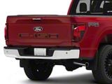 Rear Tailgate Letter Inserts; Matte Black with Tremor Orange Outline (21-25 F-150 w/o Tailgate Applique & Pro Access Tailgate)