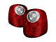 LED Tail Lights; Chrome Housing; Red/Clear Lens (97-03 F-150 Flareside; 01-03 F-150 SuperCrew)