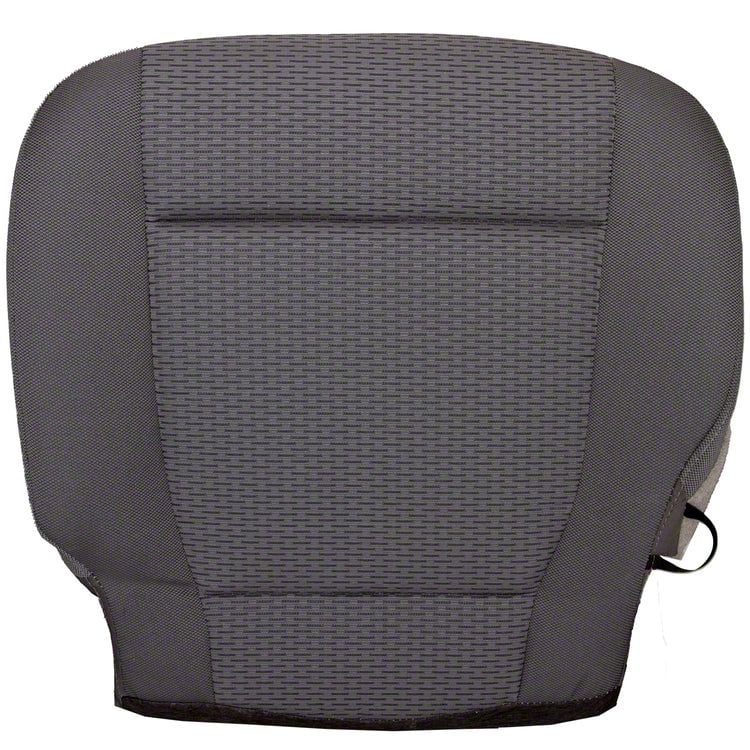 F150 Replacement Bottom Seat Cover; Driver Side; Earth/Gray Cloth (15