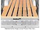 RETROLINER Real Wood Bed Liner; Hickory Wood; HydroShine Finish; Polished Stainless Punched Bed Strips (21-24 F-150 w/ 5-1/2-Foot Bed)