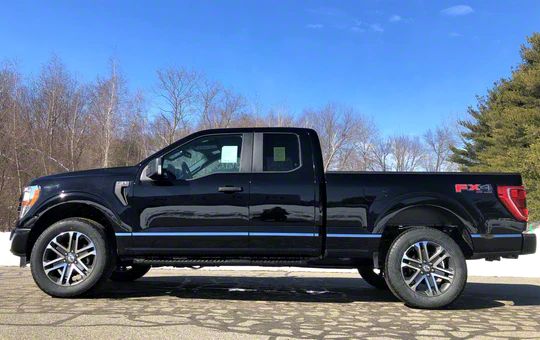 F-150 Rocker Panel Insert Trim; Stainless Steel (21-24 F-150 SuperCrew ...