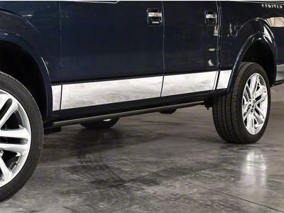 Rocker Panel Stainless Steel Molding (15-20 F-150 SuperCab w/ 6-1/2-Foot Bed)