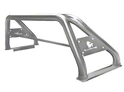 Classic Roll Bar with 50-Inch LED Light Bar; Stainless Steel (09-25 F-150 Styleside)