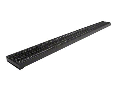 Rough Step Running Boards without Mounting Brackets; Aluminum (09-24 F-150 Regular Cab)