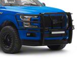 Rugged Heavy Duty Grille Guard with 20-Inch Double Row LED Light Bar; Black (21-23 F-150, Excluding PowerStroke & Raptor)