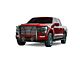 Rugged Heavy Duty Grille Guard with 7-Inch Black Round Flood LED Lights; Black (21-23 F-150, Excluding Powerstroke & Raptor)