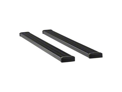 Grip Step 7-Inch Wheel-to-Wheel Running Boards; Textured Black (15-24 F-150 Regular Cab w/ 8-Foot Bed, SuperCab w/ 6-1/2-Foot Bed)