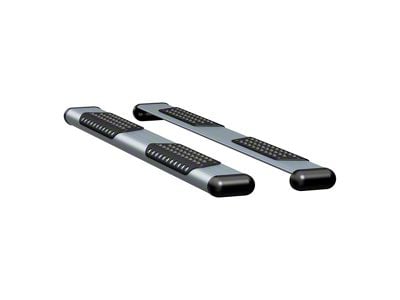 O-Mega II 6-Inch Oval Side Step Bars without Mounting Brackets; Silver (04-24 F-150 Regular Cab)