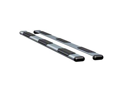 O-Mega II 6-Inch Wheel-to-Wheel Oval Side Step Bars without Mounting Brackets; Silver (08-24 F-150 SuperCab w/ 8-Foot Bed)