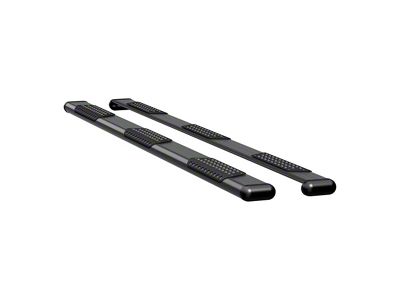 O-Mega II 6-Inch Wheel-to-Wheel Oval Side Step Bars without Mounting Brackets; Textured Black (09-24 F-150 SuperCab w/ 8-Foot Bed)