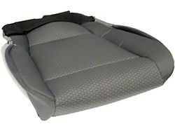 Seat Bottom Cushion Cover; Driver Side; Medium Earth Gray (15-17 F-150)