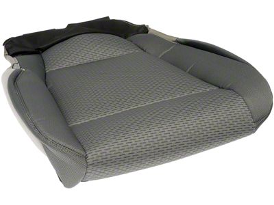 Seat Bottom Cushion Cover; Driver Side; Medium Earth Gray (15-17 F-150)