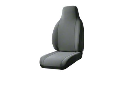 Seat Protector Series Front Seat Covers; Gray (00-03 F-150 w/ Bench Seat, Built-In Headrests & Center Armrest w/ 2 Cup Holders)