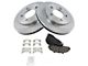 Semi-Metallic 5-Lug Brake Rotor and Pad Kit; Front (97-03 4WD F-150)