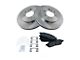 Semi-Metallic 6-Lug Brake Rotor and Pad Kit; Front (04-08 4WD F-150)