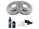 Semi-Metallic 6-Lug Brake Rotor and Pad Kit; Front (04-08 4WD F-150)