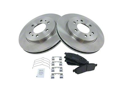 Semi-Metallic 6-Lug Brake Rotor and Pad Kit; Front (2009 F-150)