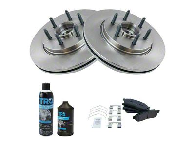 Semi-Metallic 6-Lug Brake Rotor and Pad Kit; Front (04-08 2WD F-150)