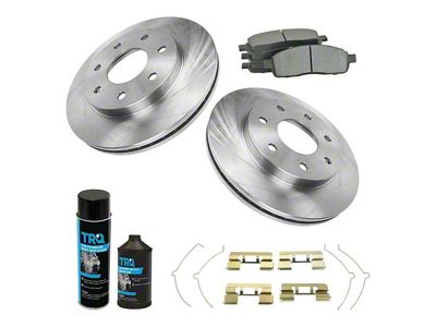 Semi-Metallic 7-Lug Brake Rotor and Pad Kit; Front (04-08 4WD F-150)