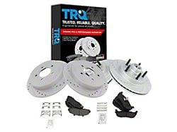 Semi-Metallic Performance 5-Lug Brake Rotor and Pad Kit; Front and Rear (Late 00-03 2WD F-150, Excluding Lightning)