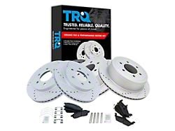 Semi-Metallic Performance 6-Lug Brake Rotor and Pad Kit; Front and Rear (04-08 4WD F-150)