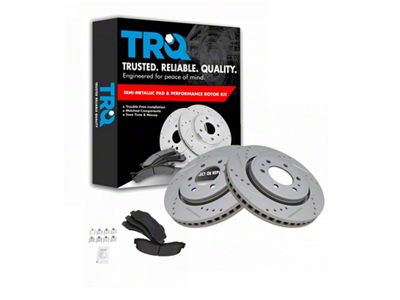 Semi-Metallic Performance 6-Lug Brake Rotor and Pad Kit; Front (10-17 F-150)